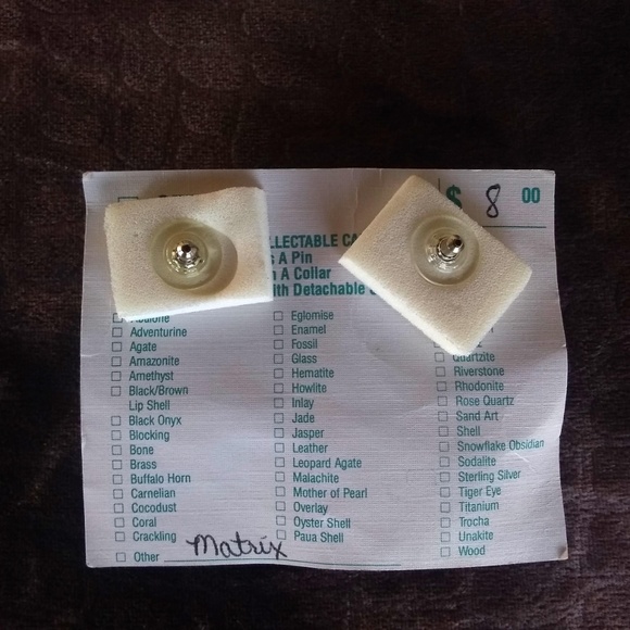 Vintage - Genuine Rhodolite Oval Earrings - Picture 4 of 4